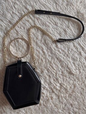 Black Octagon Purse